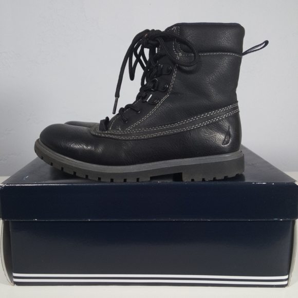 Nautica Alemeda Black Boots Sz 3 Pre-owned - Picture 3 of 8